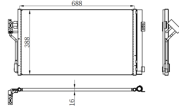 Condenser For BENZ W639威霆/唯雅诺/MIXTO 03-