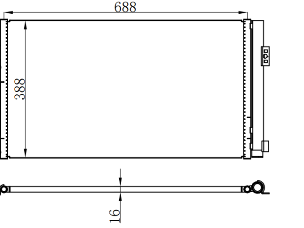 Condenser For BENZ W639威霆/唯雅诺/MIXTO 03-