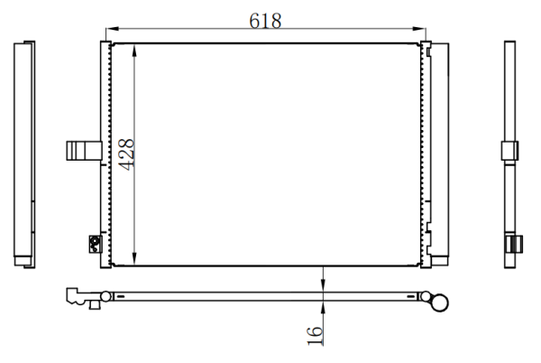 Condenser For BENZ  E320/CLS W218/W207 09-