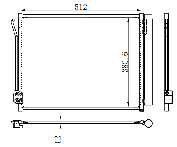 Condenser For BENZ VITO 14-
