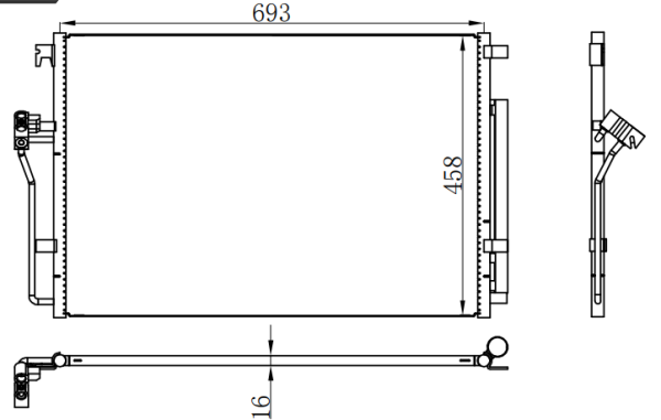 Condenser For BENZ SPRINTER-CRAFTER 06-