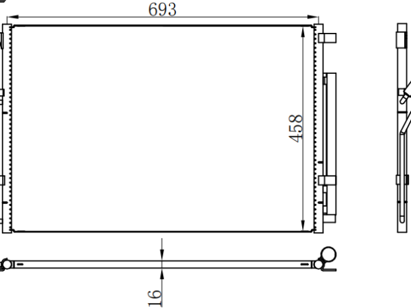 Condenser For BENZ SPRINTER-CRAFTER 06-
