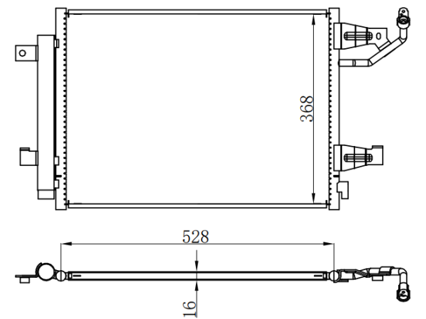 Condenser For BENZ  MI COLT/SMART FORFOUR