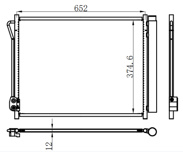 Condenser For BENZ C-CLASS W206