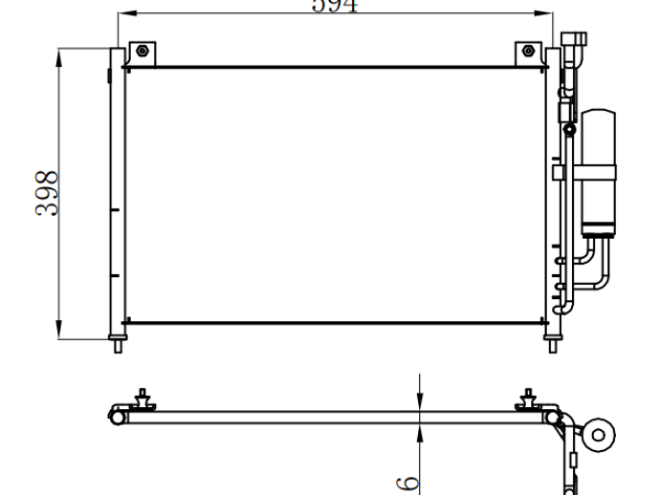 Condenser For FORD
