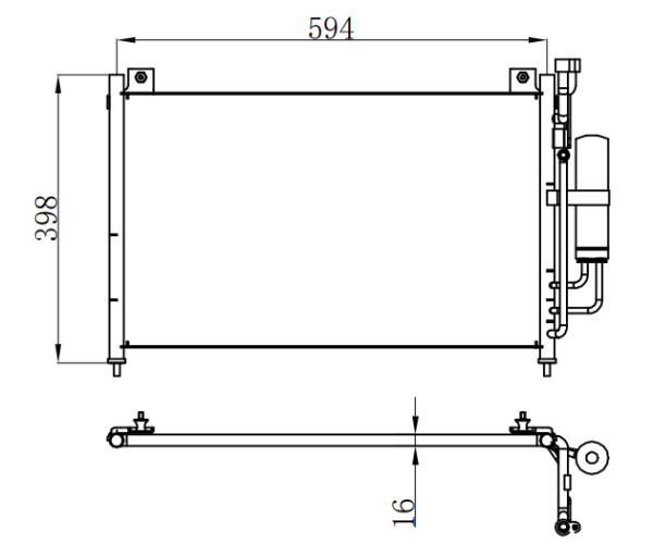 Condenser For FORD