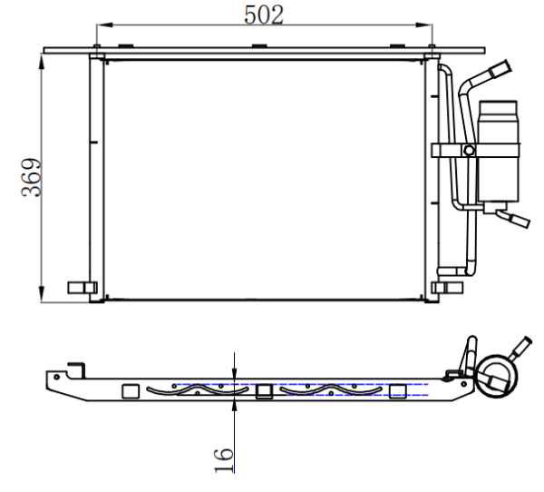 Condenser For FORD FORD FIESTA