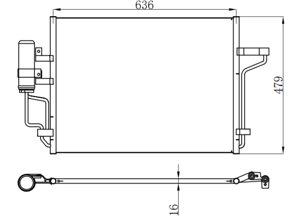 Condenser For FORD KUGA 2.0