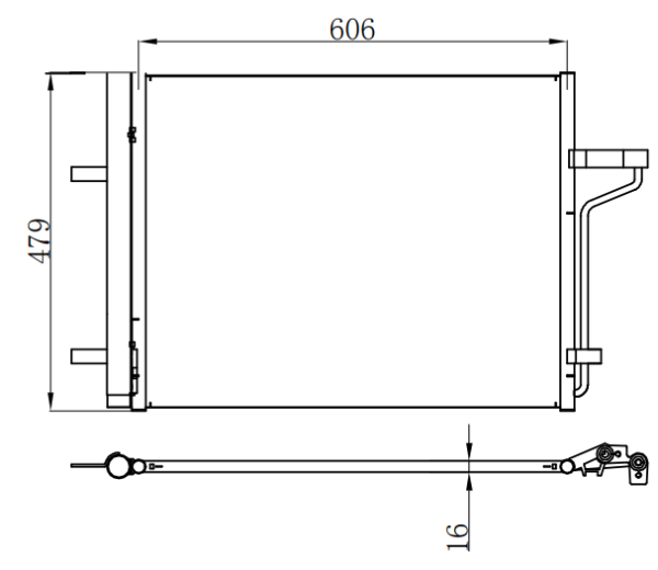 Condenser For FORD KUGA 1.6