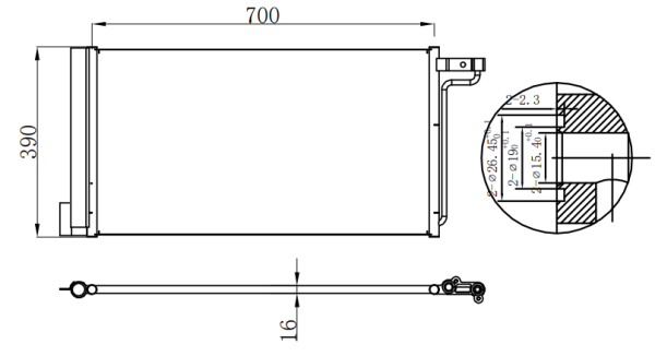 Condenser For FORD FOCUS 12-