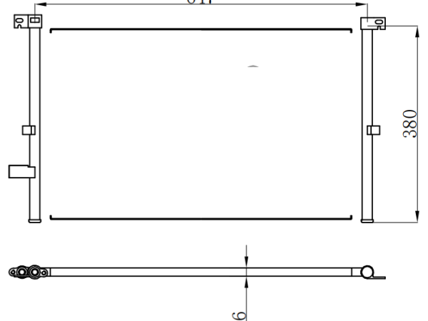 Condenser For FORD MENDEO
