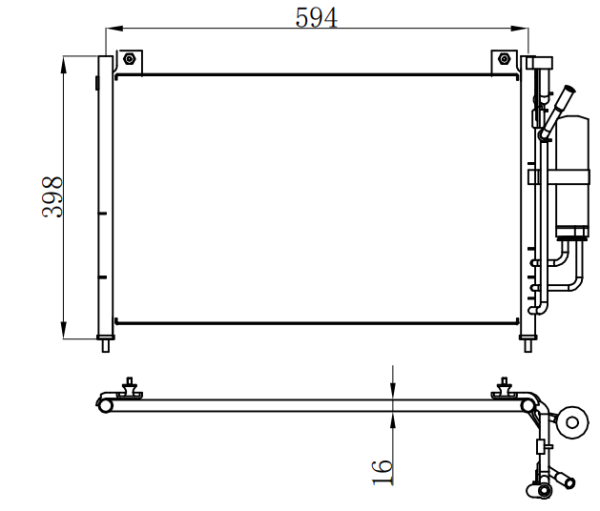 Condenser For FORD