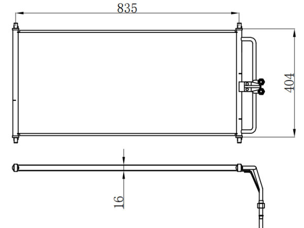 Condenser For FORD F-SERIES PICKUP 04-06