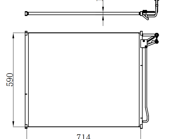 Condenser For FORD 97-06 FORD E SERIES VAN GAS ENGINE