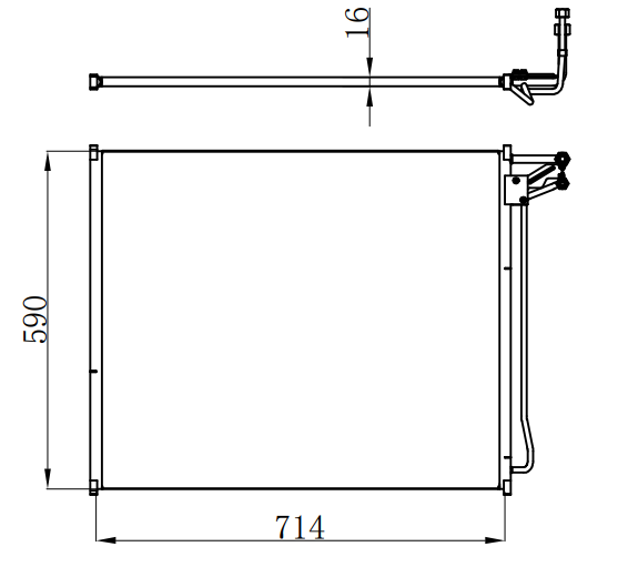 Condenser For FORD 97-06 FORD E SERIES VAN GAS ENGINE