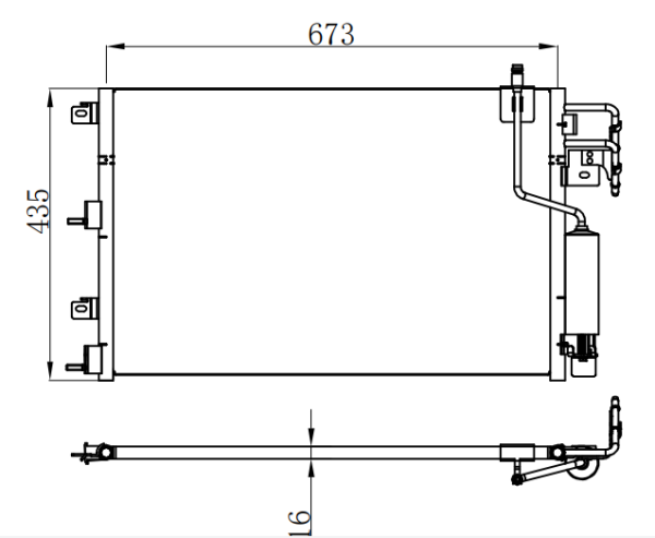 Condenser For FORD 08- FORD FOCUS A/T