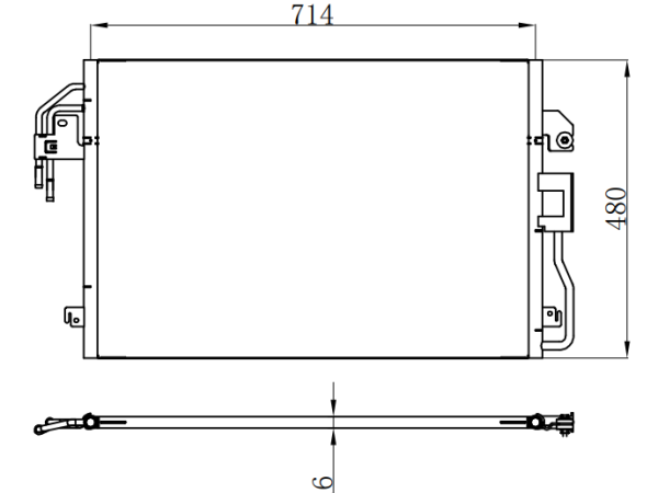 Condenser For FORD 09- FORD, MAZDA, MERCURY SUV