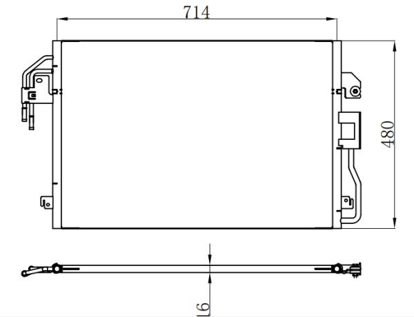 Condenser For FORD 09- FORD, MAZDA, MERCURY SUV