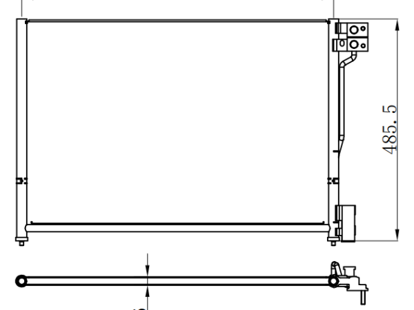 Condenser For FORD 06-07 CROWN VICTORIA/GRAND MARQUIS