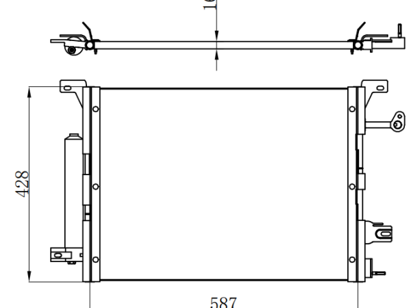 Condenser For FORD 2010- FORD MUSTANG