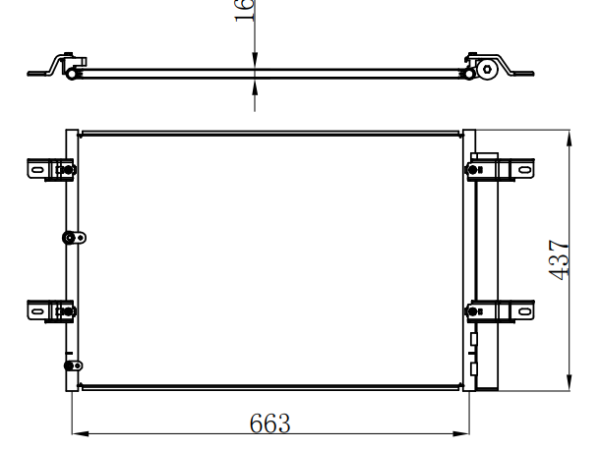 Condenser For FORD 07- FORD EDGE/LINCOLN MKX