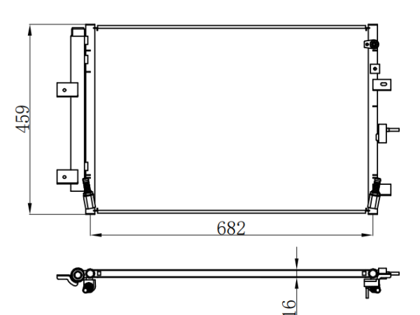 Condenser For FORD EDGE 2.0T/2.7T 15-
