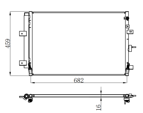 Condenser For FORD EDGE 2.0T/2.7T 15-