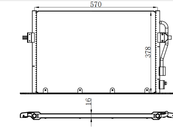 Condenser For FORD