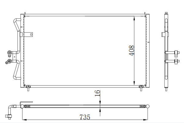 Condenser For FORD  Ford Maverick 福特 翼虎