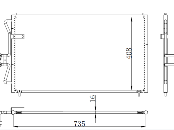 Condenser For FORD  Ford Maverick 福特 翼虎