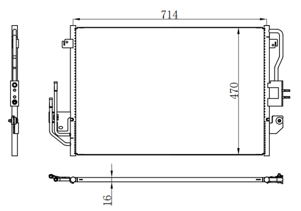 Condenser For FORD 福特 Escape Limited L4 2.5L