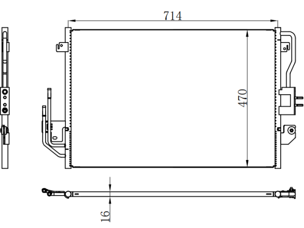 Condenser For FORD 福特 Escape Limited L4 2.5L