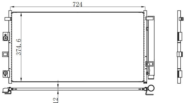 Condenser For FORD