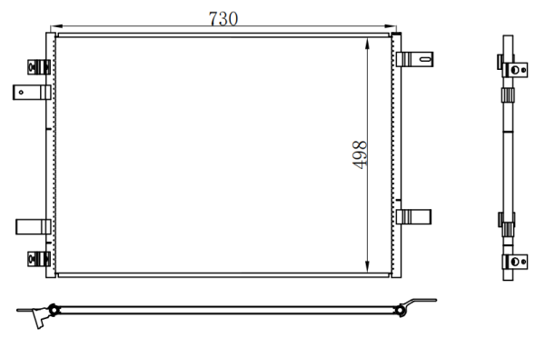 Condenser For FORD F350 2007 GAS