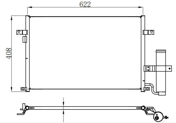 Condenser For GM EXCELLE