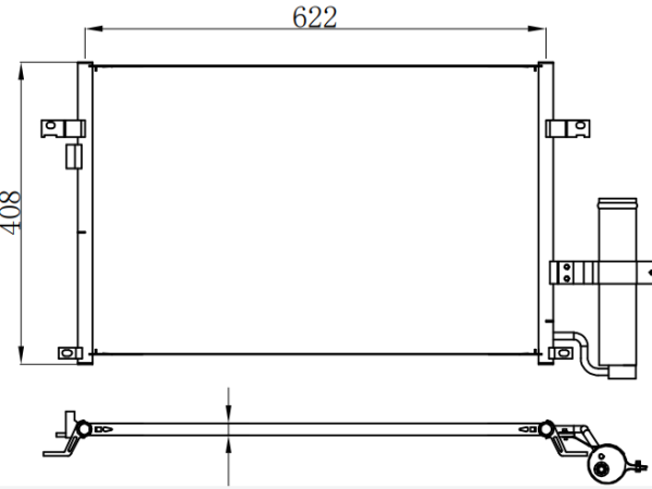 Condenser For GM EXCELLE