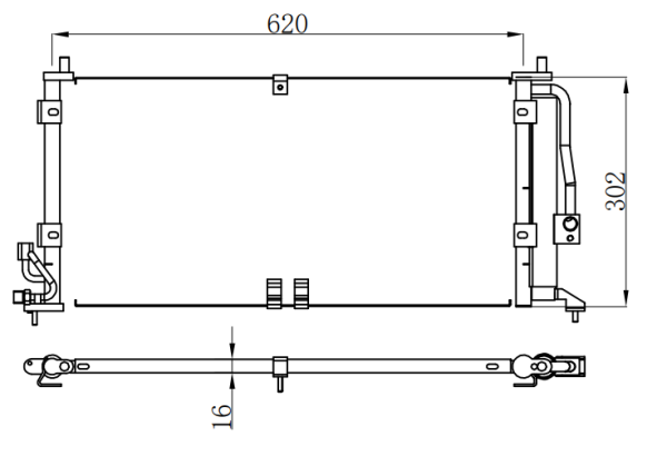 Condenser For GM SAIL 05-