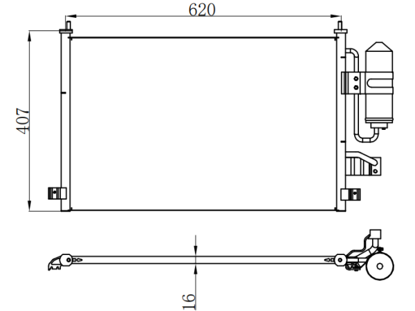 Condenser For GM EPICA