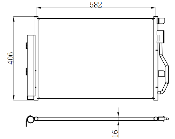 Condenser For GM AVEO