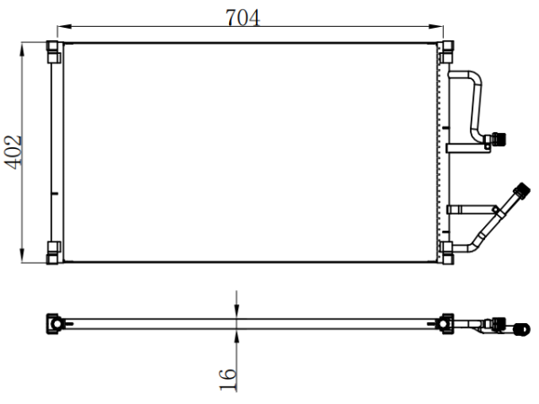 Condenser For GM CK PICKUP 96-02