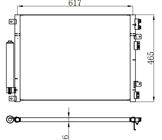 Condenser For GM 300 05-06