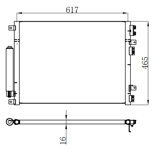 Condenser For GM 300 05-06