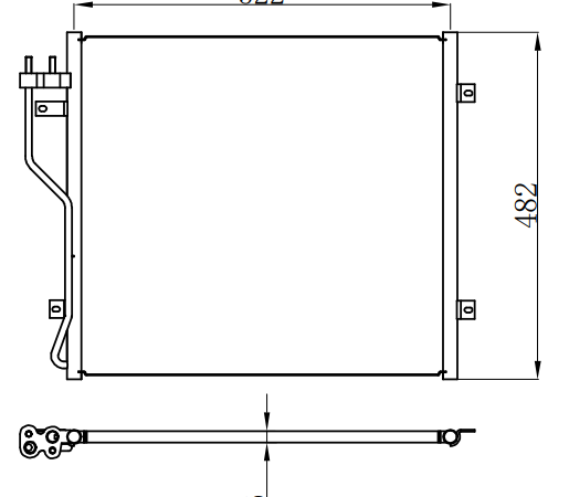Condenser For GM 02-05 JEEP LIBERTY
