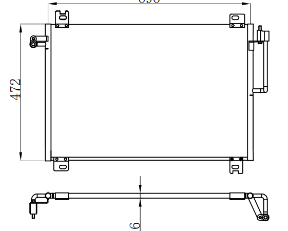 Condenser For GM 02-06 GM MIDSIZE SUV/TRAILBLAZER/ENVOY