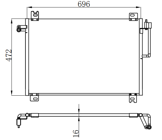 Condenser For GM 02-06 GM MIDSIZE SUV/TRAILBLAZER/ENVOY