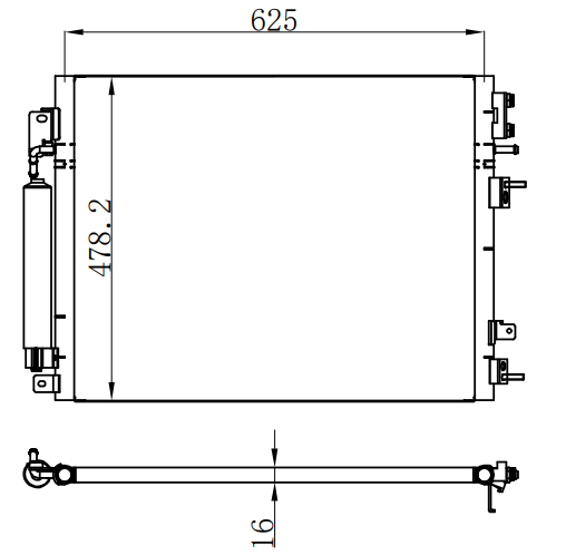 Condenser For GM 2009- Dodge/Chrysler