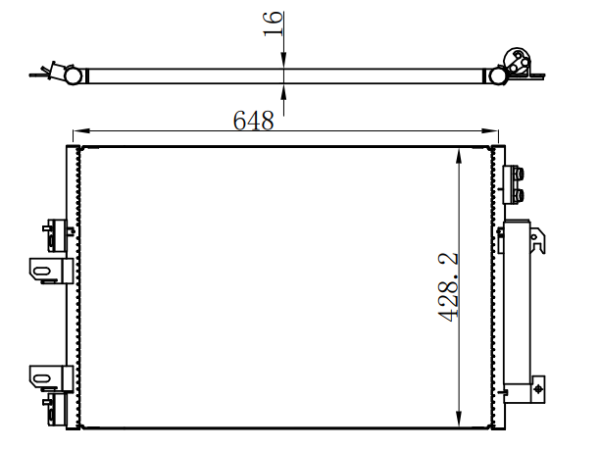 Condenser For GM 2010- Dodge, Jeep