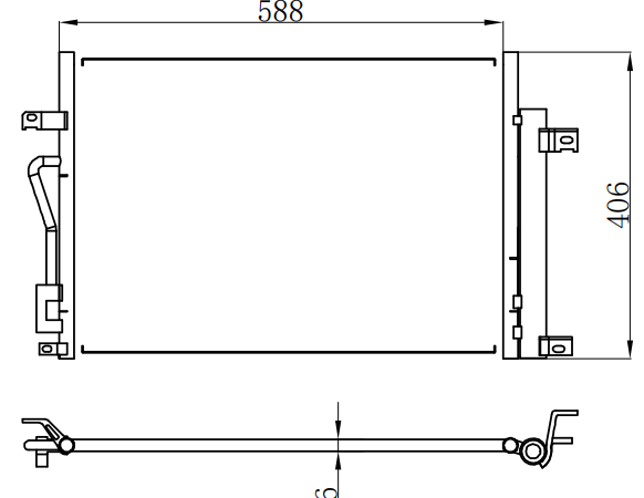 Condenser For GM EXCELLE 13-