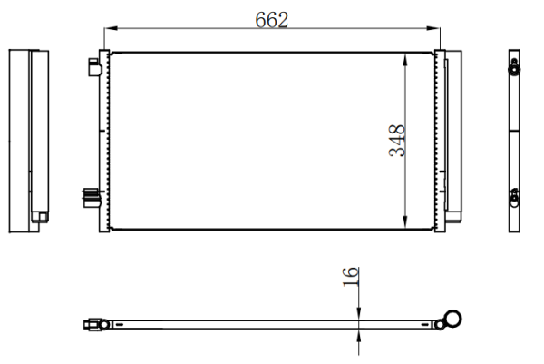 Condenser For GM 指南者 COMPASS 1.4T 165马力 2017 AT