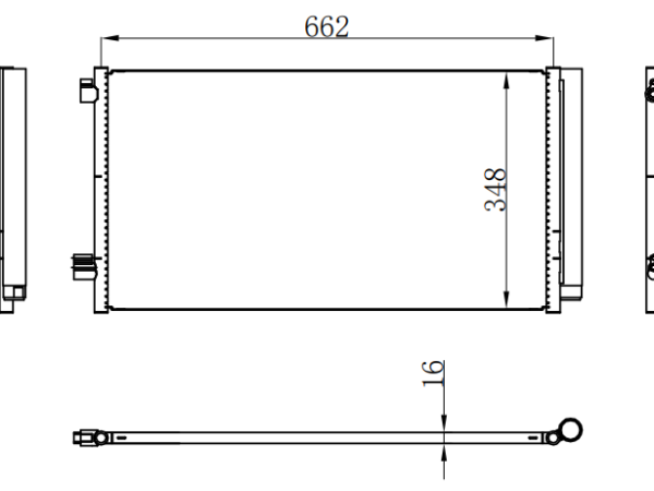 Condenser For GM 指南者 COMPASS 1.4T 165马力 2017 AT